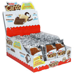 Продуктови Категории Шоколади Kinder карти 30 пакетчето по 2 бр. 768 гр